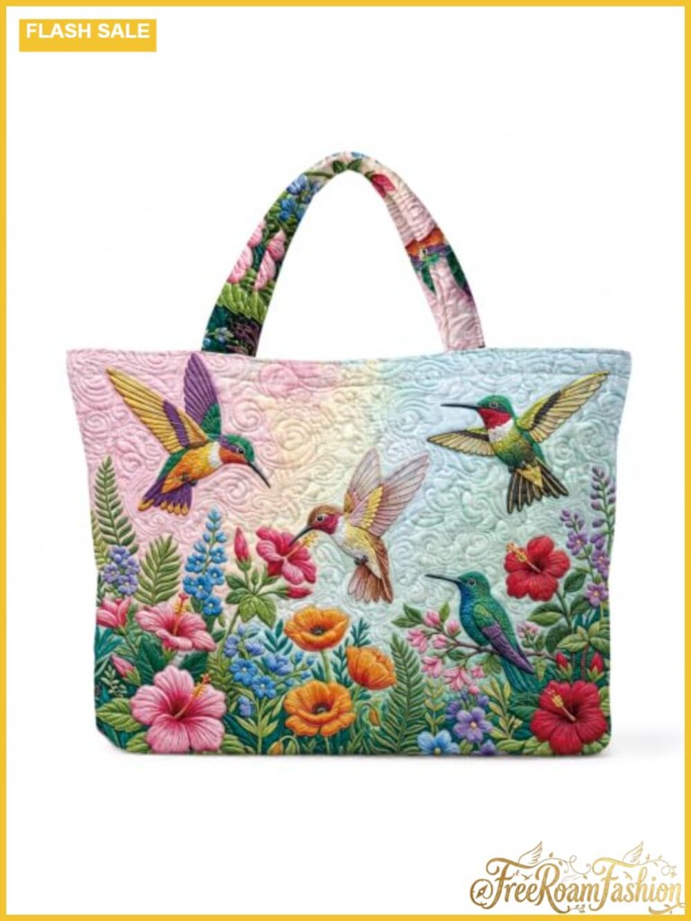 Quilted Tote Bag Large Capacity Shoulder HandBag for Women Travel